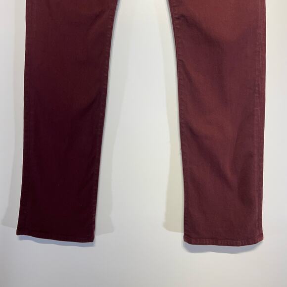 Joe's Jeans Men's Straight Jeans in Burgundy - Picture 8 of 16